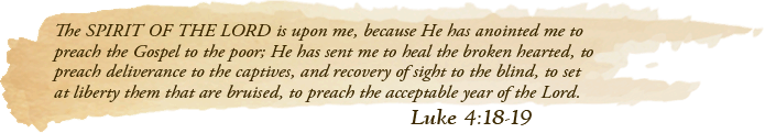 Bible Verse: Luke 4:18-19